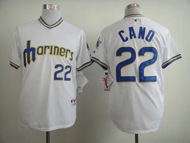 white mariners jersey