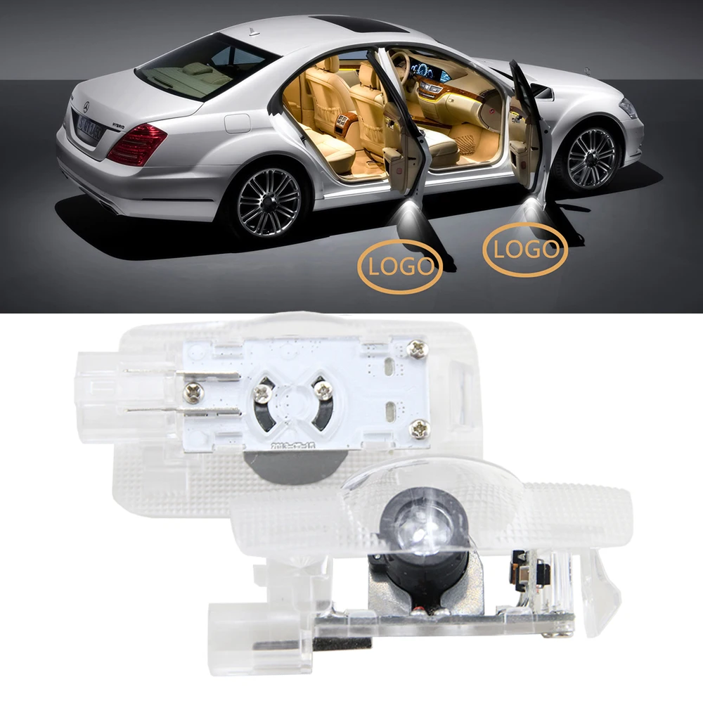 2 Pcs Door Lights Ghost Shadow Logo Light for Toyota Reiz Camry