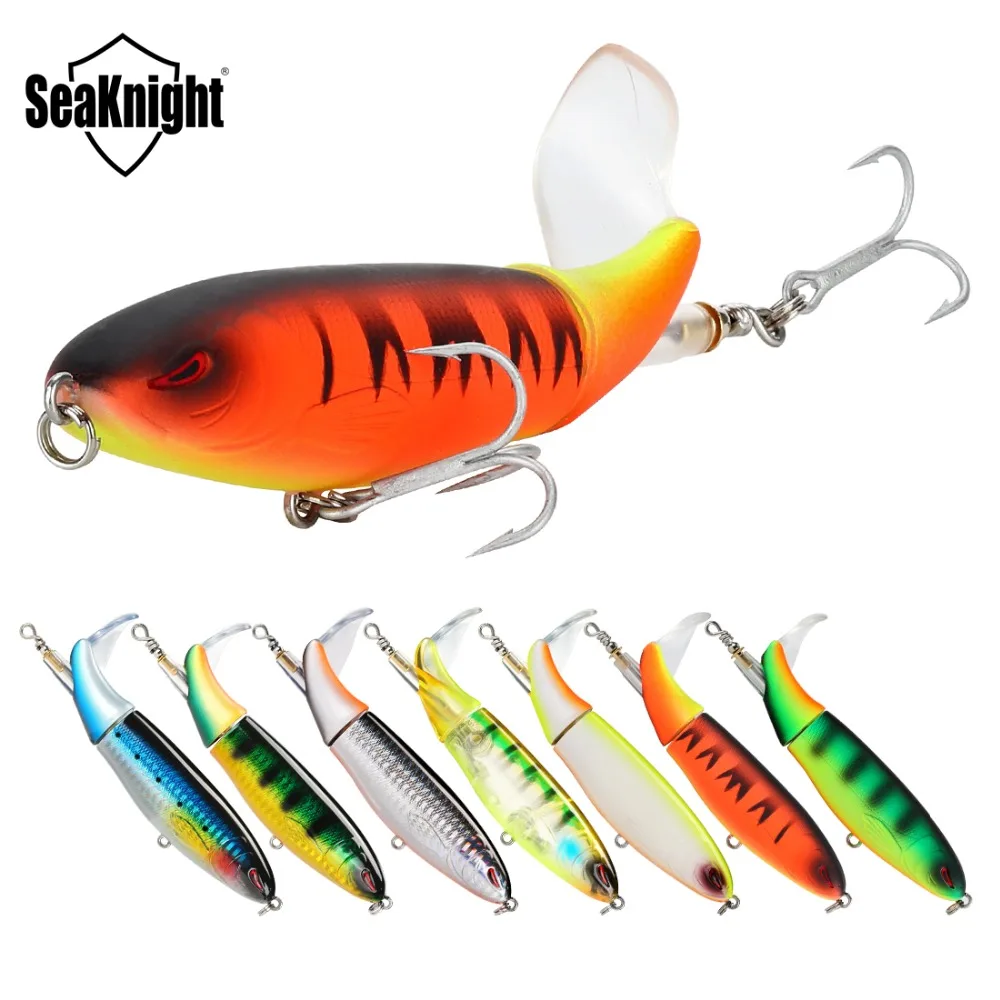

SeaKnight Topwater Whopper Plopper 13g/90mm 19g/110mm 39g/130mm 5PCS/Lot Fishing Lure Hard Bait VMC Hooks Bass Jig Sea Fishing