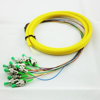 

10 Pieces 12 Cords 1.5 Meter FC APC SM Single Mode 9/125 Optical Fiber Pigtail