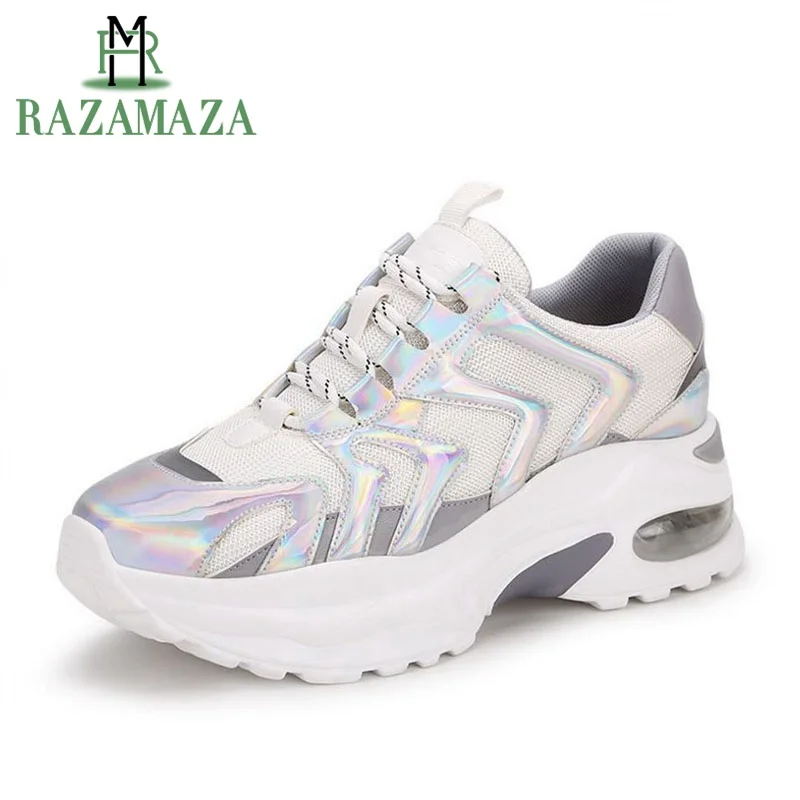 

ZALAVOR Trend Women Sneakers Mesh Breathable Lace Up Air Casual Shoes Comfort Outdoor Vulcanized Shoes Women Size 35-40