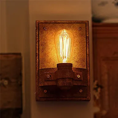 

Wrought Iron Industrial Wall Sconce Edison Wandlamp Retro Vintage Wall Lamp LED Style Loft Appliques Murale Lampen
