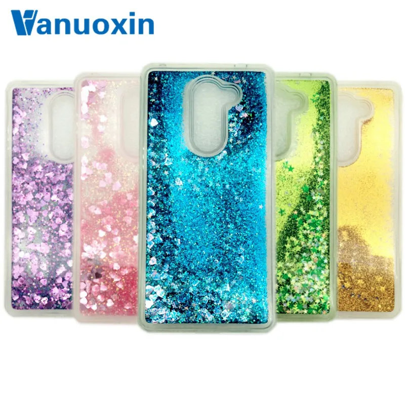 

Vanuoxin Dynamic Love Heart Glitter Liquid Case sFor Funda Huawei Honor 6X Case For Coque Huawei Honor 6X Soft TPU Phone Case