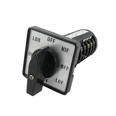 

LOR-HIF-LOF-HIR-OFF Positions Rotary Changeover Switch