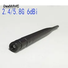 2,4 г/5 ГГц двухдиапазонная антенна 6dbi с высоким коэффициентом усиления Omni RP-SMA разъем для беспроводного маршрутизатора бустер Антенна цена