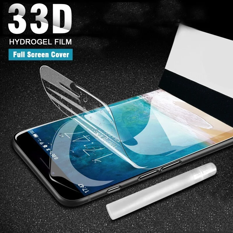 

33D Full Screen Protector Soft Film For iPhone XR X XS Max Cover Protective For iPhone 7 8 6S Plus Hydrogel Film Case Not Glass