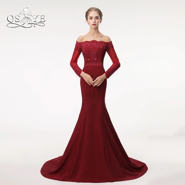 Off the Shoulder Evening Dresses