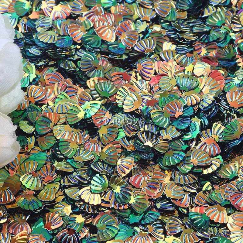 

3/shell/Gradual change/monochrome/15 grams Sequins PVC Flat for DIY Card Making Craft Color Collection