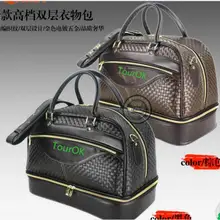 Гольф Костюмы tourok сумка Для мужчин черная обувь Вышивка Крестом Пакет Сумки большой Ёмкость двухэтажных одежда сумка