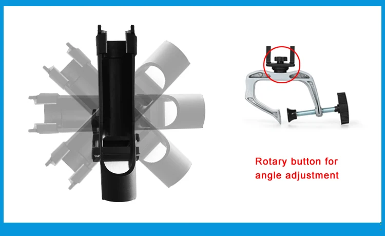 Держатель для удочки, регулируемый съемный держатель для Каяка на 360 градусов