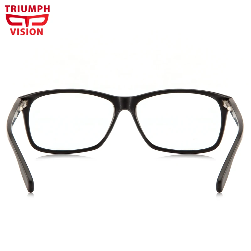 Мужские очки для чтения TRIUMPH VISION из ацетата черного цвета с защитой от синего