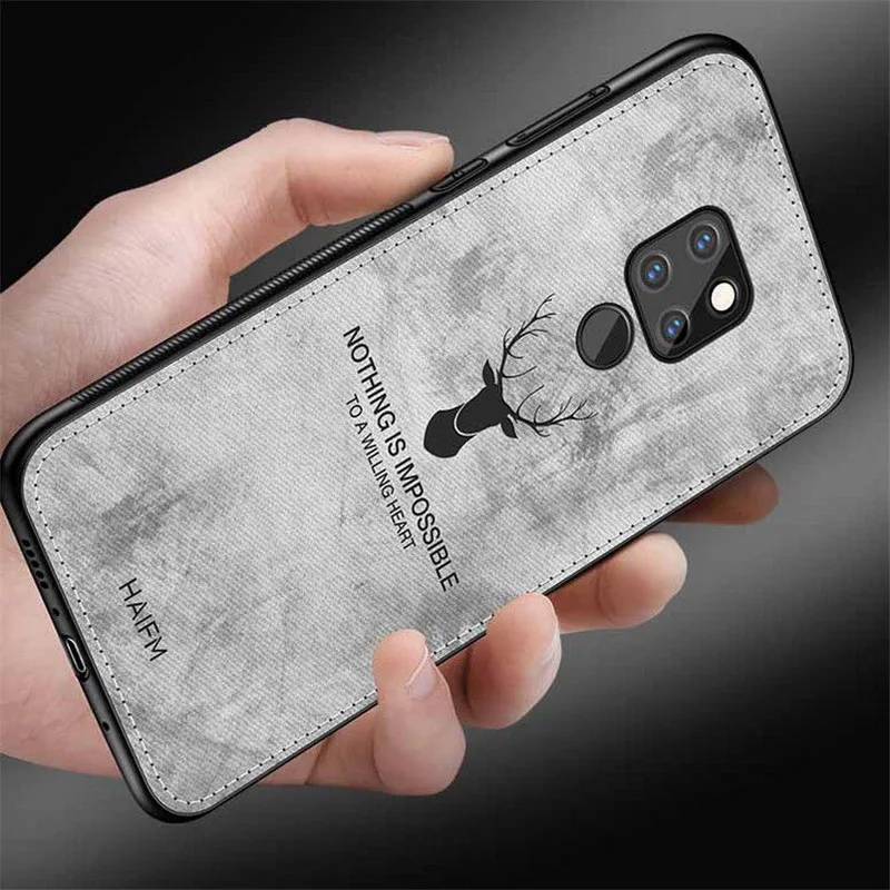 

Shockproof Deer Cloth Case For Huawei Mate 20 10 Lite P20 P30 Pro P10 Lite P Smart 2019 Nova 4 3i Y7 Prime 2019 For Honor 8X 4E