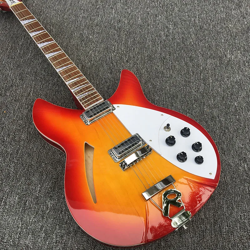 

12-string guitar,Rickenback Electric Guitar,have two output ,rosewood fingerboard has the gloss of varnish on it,free shipping