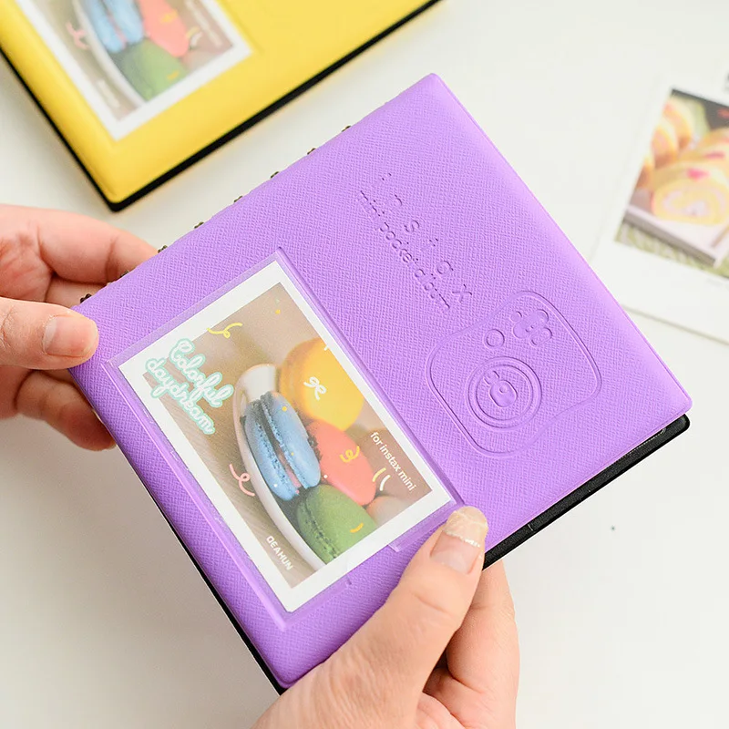 68 Pockets Photos Album Mini Candy Color Book Style Album for 3 Inch Mini Instax & Name Card 7s 8 25 50s Photo