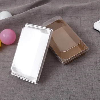 

100pcs heaven and earth cover sandwich packing box exquisite puff snack box disposable food packing box wen5712