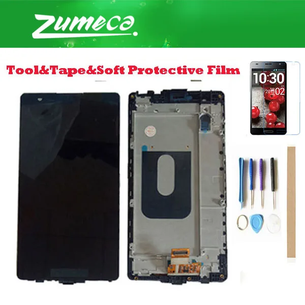 

For LG X Power K220DS K220 LCD Display+Touch Screen Digitizer With Frame Assembly Replacement Part Black Color With Kits