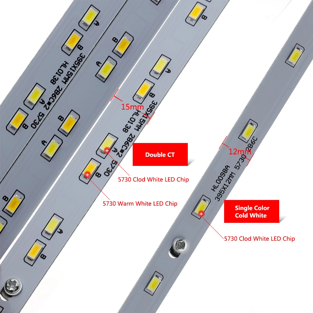 Светодиодный светильник s 5730 SMD светодиодный AC220V двойной цвет потолочный высокая