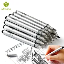 10 размеров наконечников Micron Neelde ручка для рисования водостойкая пигмент тонкая линия эскиз Маркеры Ручка для письма ручной краски аниме товары для рукоделия