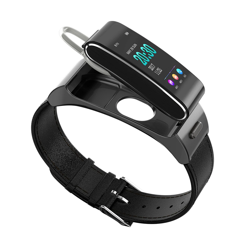

Smart Bracelet IPS Color Screen Bluetooth Earphone Headset Heart Rate Blood Pressure Fitness Tracker Smart Band for Android IOS