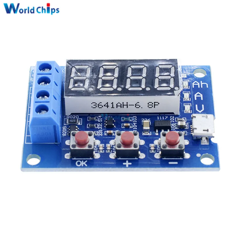 Тестер емкости литий ионной батареи HW 586 ZB2L3 1 2 В 12 18650 измеритель аккумулятора