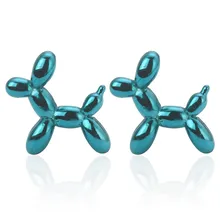 Men’s shirts Cufflinks high-quality copper material Blue Balloon Dog Cufflinks Cufflinks 2 pairs of packaging for sale
