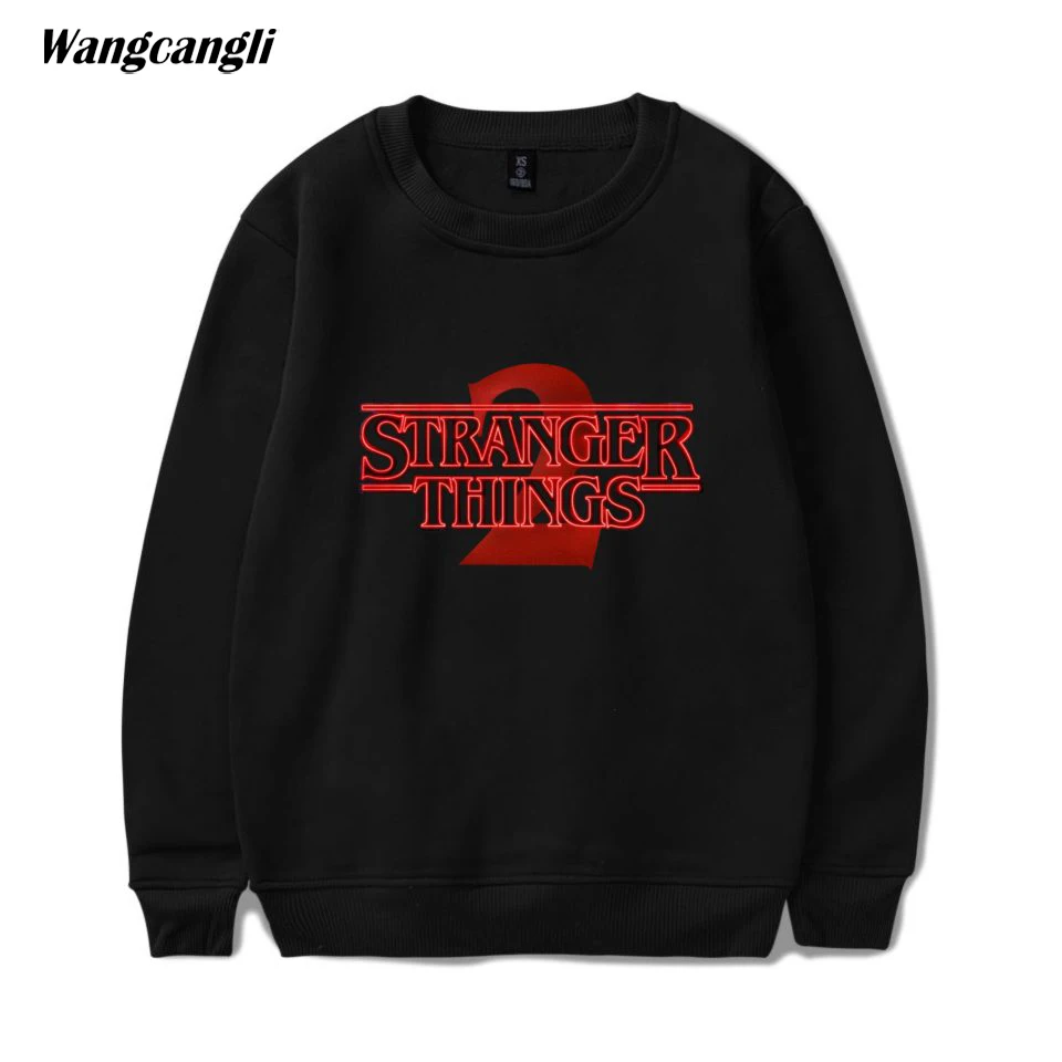 

TV Show Stranger Things Hoodies Sweatshirt Men/Women 2019 New Stranger Things Hoodie Fashion Plus Size Capless Tracksuit