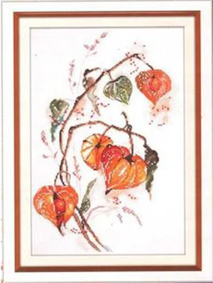 

Needlework 14CT 16CT 18CT Cross Stitch, DIY Count Cross Stitch, Embroidery Set, Lantern flower