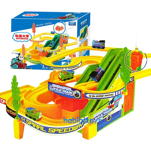 The Train Speed Racing Car Racing Track Toy Car Electric Toys With