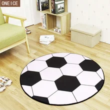 Полиэстер не футбольный мяч круглый ковер компьютерная обивка Футбол Баскетбол Коврик для гостиной Детская Спальня Ковер