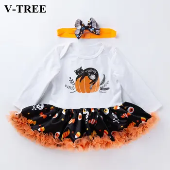 

New Year Costumes For Kids Dress Infant Party Dress Halloween Girl Dresses Long Sleeve Baby Girls Princess Dress Toddler Clothes
