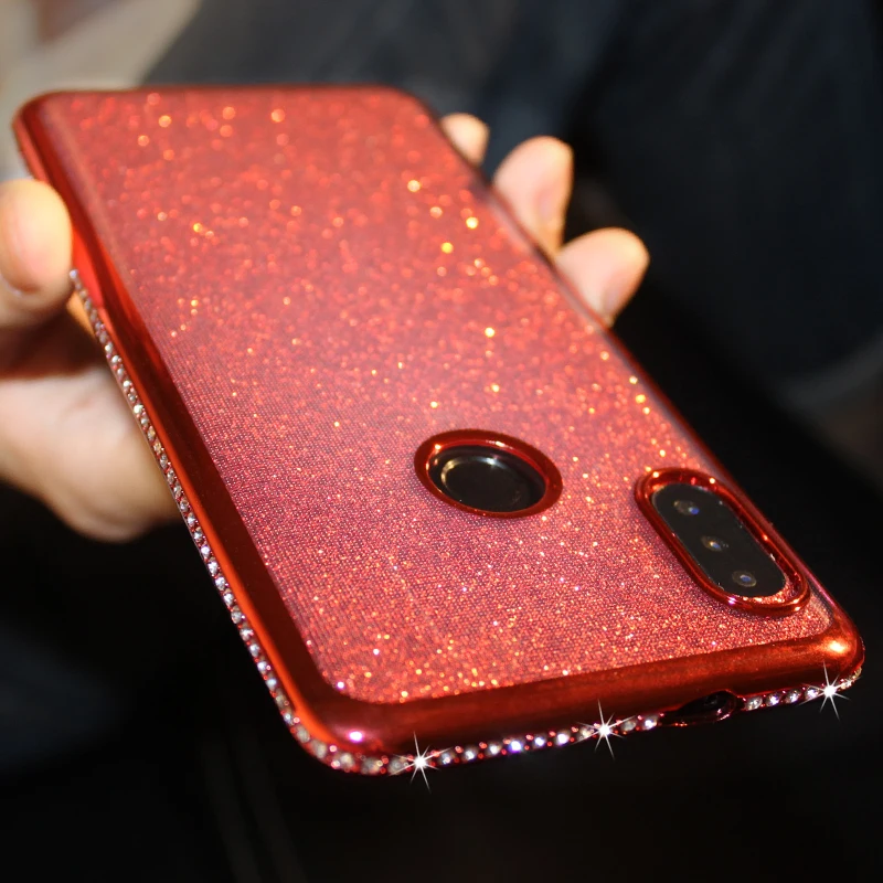 Bling Glitter Case For Huawei honor 7A 7X 7C 8X 8A 9 V 10 Lite 20 i 9X Pro Y5 Y6 Y7 Prime Y9 2018 2019 Diamond Rhinestone Cover Bling Glitter Case For Huawei honor 7A 7X 7C 8X 8A 9 V 10 Lite 20 i 9X Pro Y5 Y6 Y7 Prime Y9 2018 2019 Diamond Rhinestone Cover