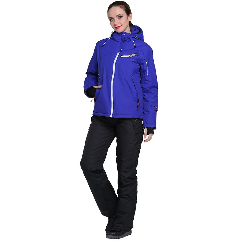 

Winter Windstopper Waterproof Hiking Camping Ski Suit Snowboarding Padded Jacket Snow Pants Women Outdoor Snowboard Skiing Set