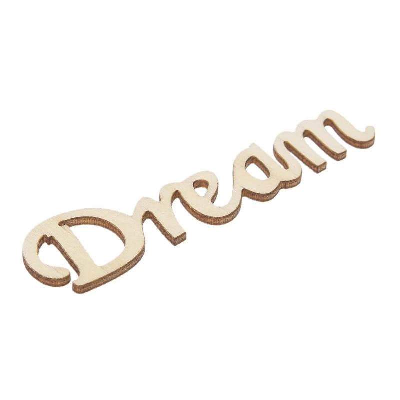 

Dream Letters Wooden Hanging Sign Wall Decal Sticker Room Home Decor Ornament