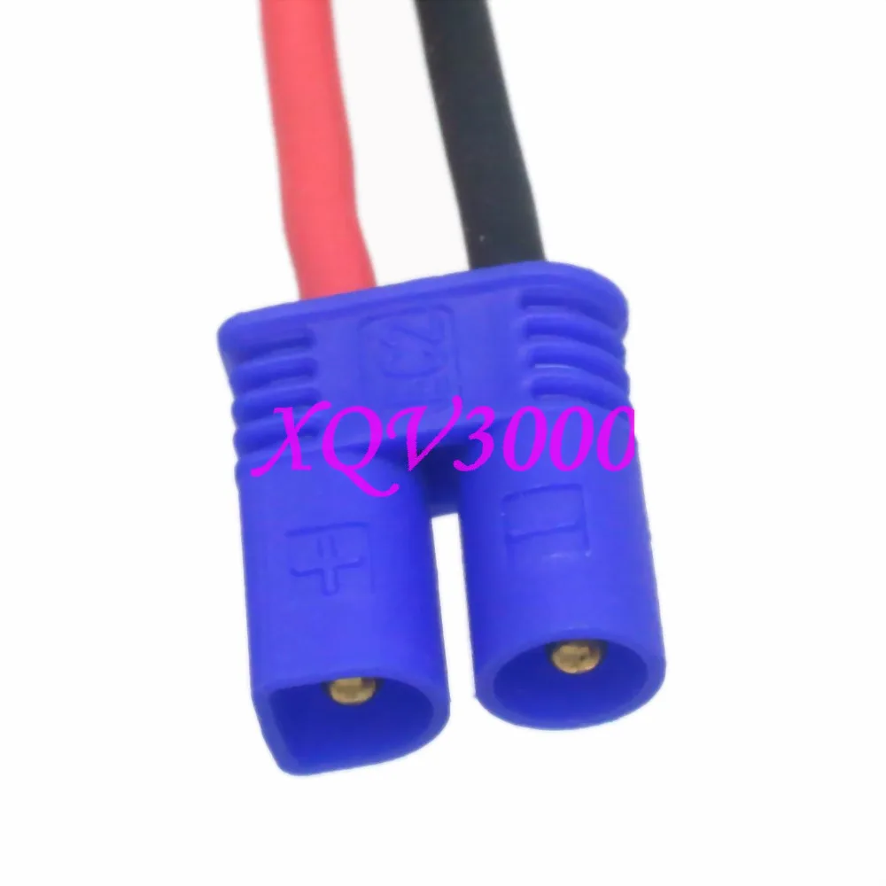 Переходник XT60 с внутренней резьбой на EC2 Male Losi 18AWG 5 см провод для LiPo/Battery/SCT/8ight/10
