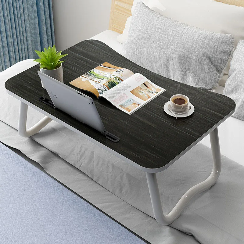 Wooden folding Laptop table office desk Bed computer desk Small book desk Childrens drawing table b