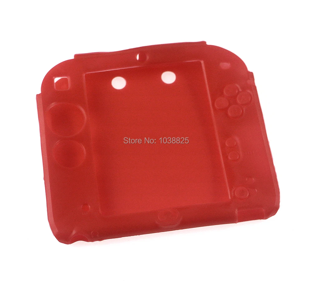 

high quality soft silicone protective cover case rubber bumper case for 2DS (10colors for available)