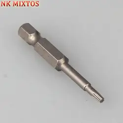 1 шт. T9 50 мм Длина Магнитный Torx Отвёртки биты 1/4 "Шестигранным хвостовиком S1 Сталь Электрический screwdrier инструмент