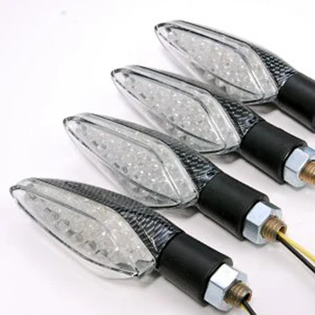 

TOYL 4 x Flasher 16 LEDs MOTO 12V Amber orange lighting Signal lights
