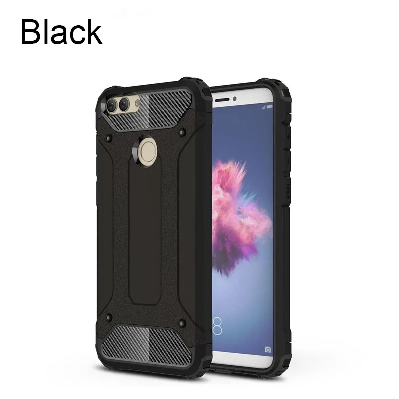 YIESOM For Huawei P Smart Case Heavy Duty Dual Layer Armor Cases For Huawei P Smart Case For Huawei Enjoy 7S Cover Coque Capa (9)