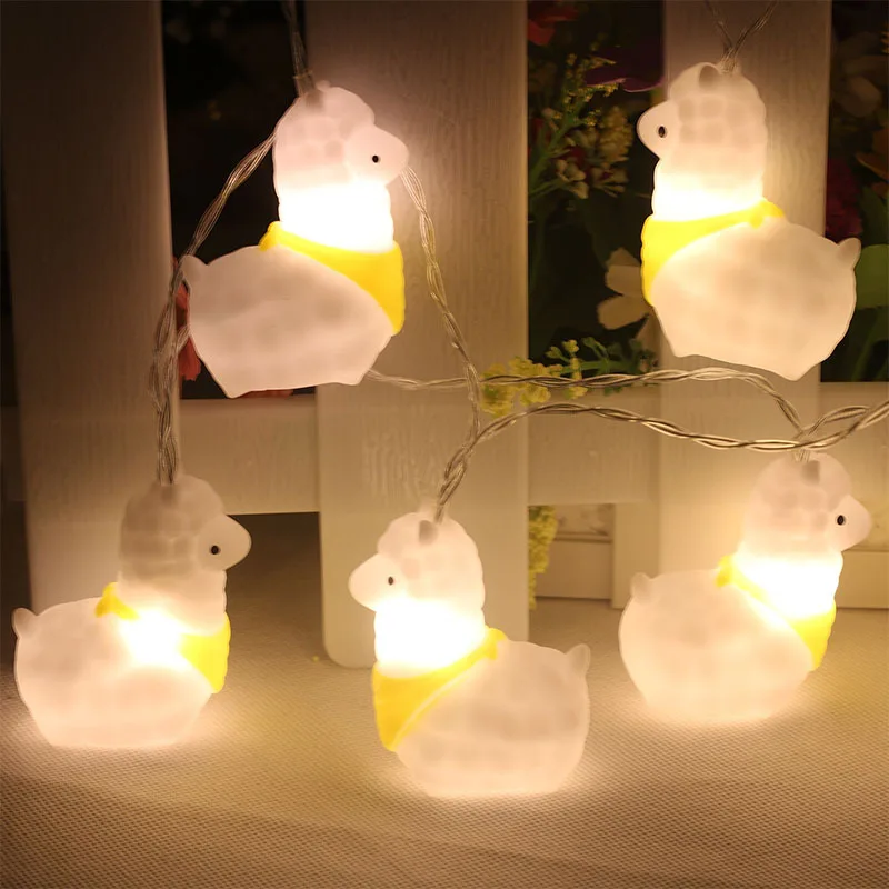 

LED Christmas Sheep Lamp String Room Decoration Photo Projects Battery Lamp New Market Atmosphere Valentine's Day Halloween