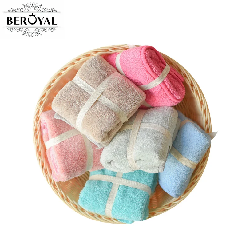 Детское полотенце из микрофибры Beroyal квадратное для лица 30x30 см|hand towel|towel dishmicrofiber