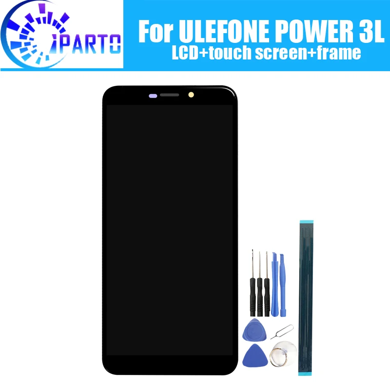 ULEFONE POWER 3L ЖК-дисплей + сенсорный экран дигитайзер рамка в сборе 100% Оригинальный