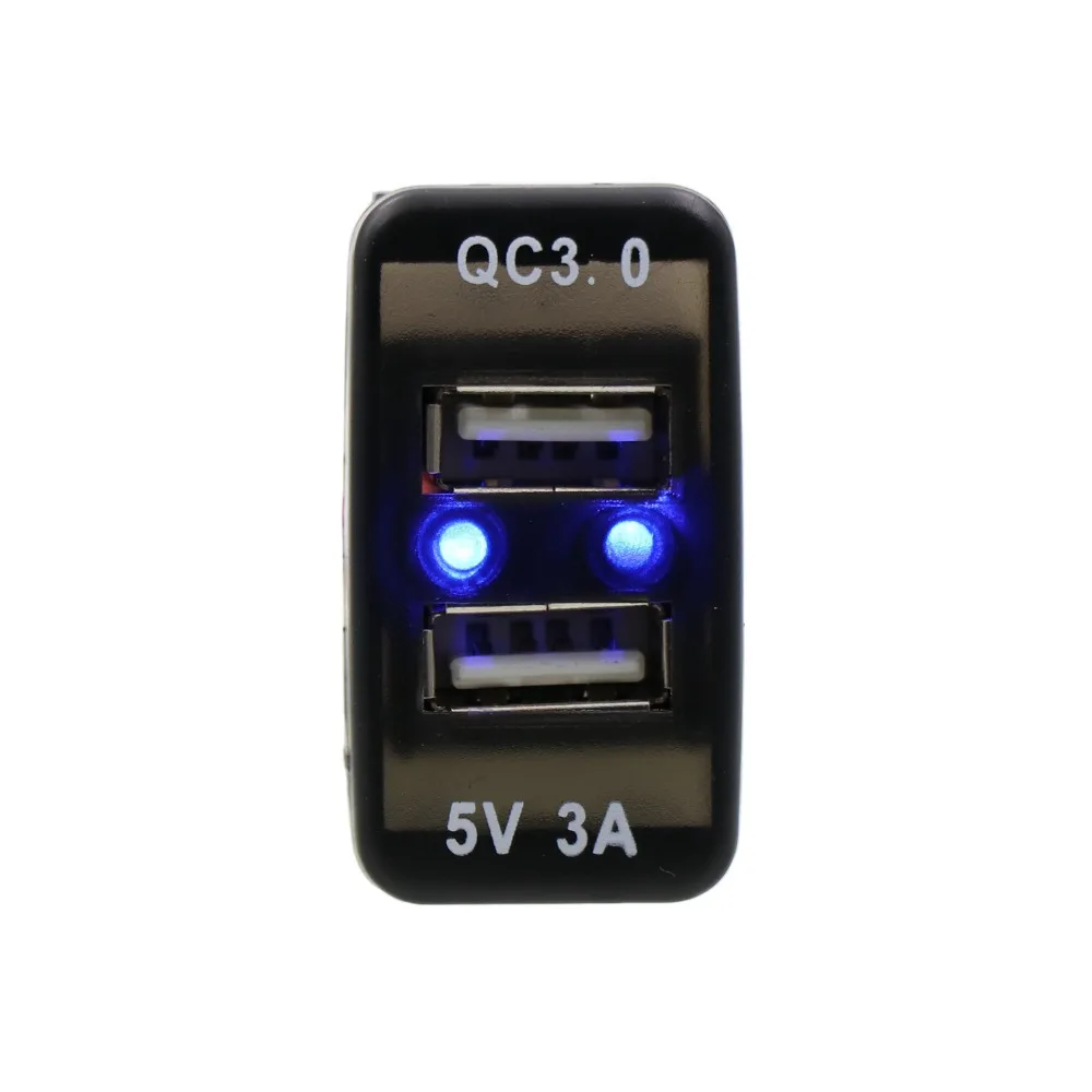 Автомобильное зарядное устройство QC3.0 + 5 В 3 А с USB интерфейсом быстрая зарядка