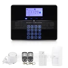 DIYSECUR Touch Keypad Wireless GSM PSTN Intercom Mornitor House Intruder Alarm System Voice Prompt G33