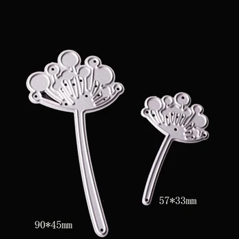 

2psc flowers Dies Scrapbooking Metal Cutting Dies for Card Making Craft Dies Cut Photo Album Decoration greeting card