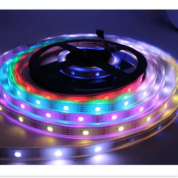 

16.4ft Digital 5M 5V 150Pixel WS2813IC Individually LED strip light RGB Dual data line 5050SMD Addressable tape lamp Full color
