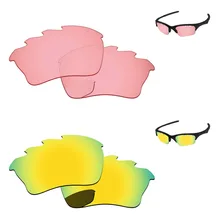 24 K золотой и хрустальный розовый 2 пары Сменные линзы для полукуртки XLJ солнцезащитные очки с отверстиями рамка UVA и UVB Защита