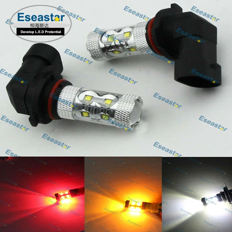 2 шт. eseastar 50 Вт XBD светодиодный чип высокой мощности 9006 HB4 противотуманный