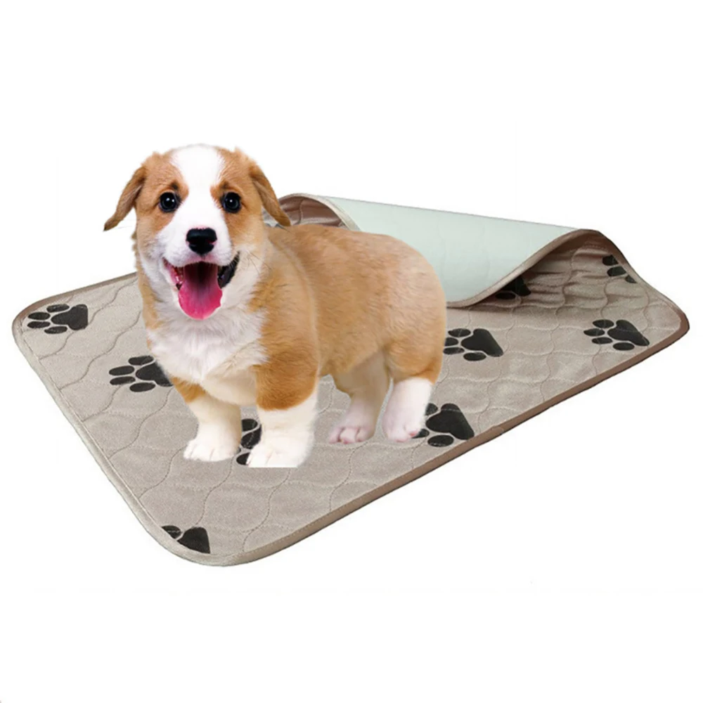 

40*60cm Polyester Pet Absorbent Padding Waterproof Reusable Dog Pee Pad Washable Puppy Training Pad Pet Training Floor Mats