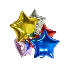 Foil Balloons Star Balls Happy New Year Party Decoration Air Helium Balloons Home For Christmas Gift For Holiday Birthday 5pcs